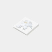 Weiße Gardenia-Haftnotizen Post-it Klebezettel (angewinkelt)