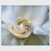 Weiße Gardenia-Illustration Geschenkpapier (Flach)