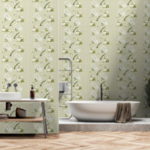 Weiße Gardenie-Rosen-Pastellgrau Hintergrund Muste