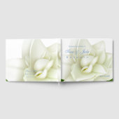 Weiße Gardenien-Hochzeit Gästebuch (Voll)