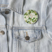 Weiße Gardenienblüten Button (Beispiel)