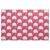 Weiße Gartennelken Stoff (Fat Quarter (45,7 x 55,9 cm))