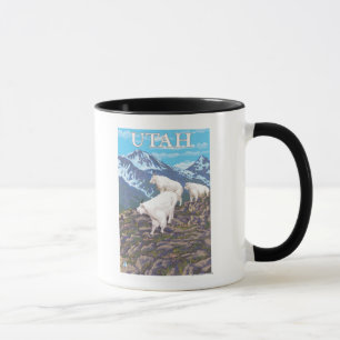 Weiße Gebirgsziege FamilyUtah Tasse