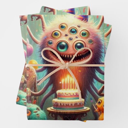 Weiße Geburtstagspartei Geschenkpapier Set (Beispiel)