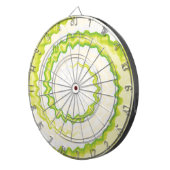 Weiße gefärbte Krawatte mit coolen krassen Farbtup Dartscheibe (Vorderseite rechts)