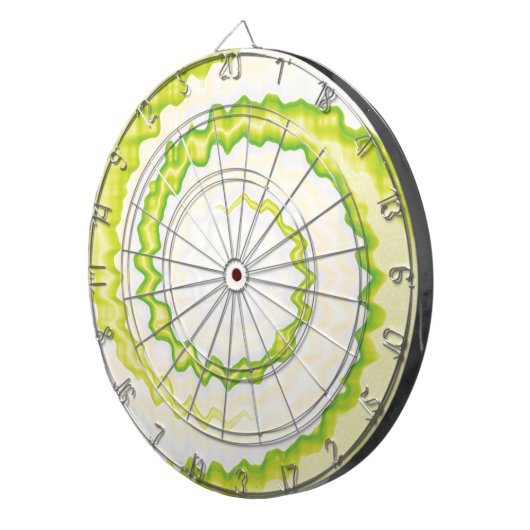 Weiße gefärbte Krawatte mit coolen krassen Farbtup Dartscheibe (Vorderseite rechts)