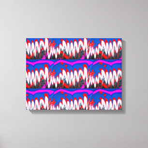 Weiße Geisterwellen Kunst Leinwanddruck