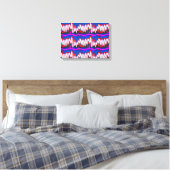 Weiße Geisterwellen Leinwanddruck (Insitu (Schlafzimmer))