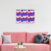 Weiße Geisterwellen Leinwanddruck (Insitu (Wohnzimmer))