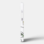 Weiße gelbe Blume Doodle Art Case-Mate iPhone Hülle (Rückseite / Links)