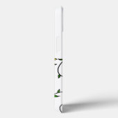 Weiße gelbe Blume Doodle Art Case-Mate iPhone Hülle (Rückseite / Rechts)