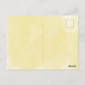 Weiße gelbe Blumen-Junggesellinnen-Abschied Postkarte (Rückseite)