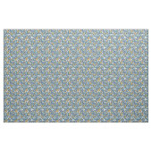 Weiße gelbe Blüten Blumenmuster Stoff (Yard (91,4 cm))