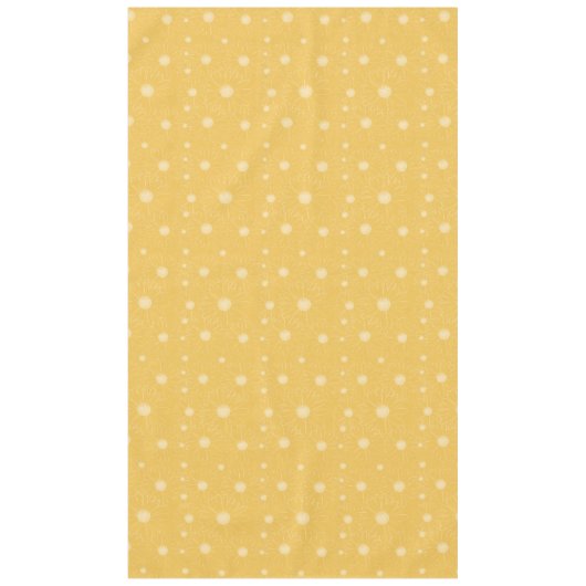 Weiße gelbe Gänseblümchen-Blumen Tischdecke (Vorderseite)