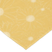 Weiße gelbe Gänseblümchen-Blumen Tischdecke (Schrägansicht)