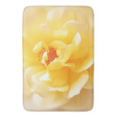 Weiße gelbe Rose weiche helle Farben Badematte (Vorderseite Vertikal)