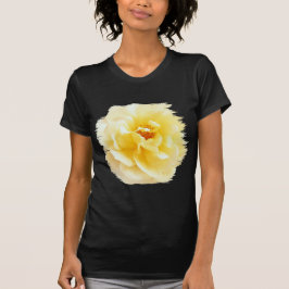 Weiße gelbe Rose weiche helle Farben T-Shirt
