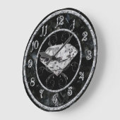 Weiße Gene Große Wanduhr (Winkel)