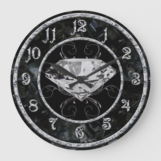 Weiße Gene Große Wanduhr (Vorderseite)