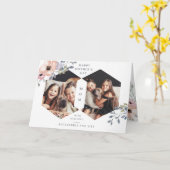 Weiße geometrische Blume | Muttertag des Fotos Karte (Gelbe Blume)