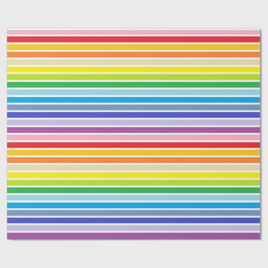 Weiße, gepolsterte Streifen Geschenkpapier (Flach)