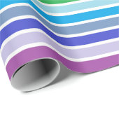 Weiße, gepolsterte Streifen Geschenkpapier (Rolleneckpunkt)