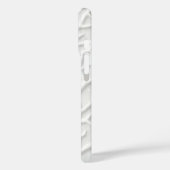Weiße geprägte iPhone-Hülle mit abstrakter Textur Case-Mate iPhone Hülle (Rückseite / Links)