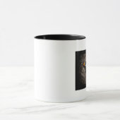 Weiße gepunktete Schmetterlings-Tasse Tasse (Zentrum)