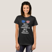 Weiße, gerade konservative Männchen werden ausgelö T-Shirt (Vorne ganz)