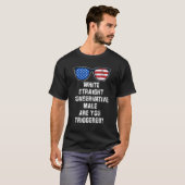 Weiße, gerade konservative Männchen werden ausgelö T-Shirt (Vorne ganz)