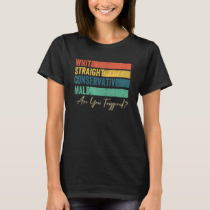 Weiße, gerade konservative Männchen werden ausgelö T-Shirt