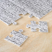 Weiße Geräusche. Schwarzweiss-Snowy-Korn Puzzle (Seite)