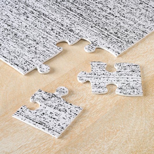 Weiße Geräusche. Schwarzweiss-Snowy-Korn Puzzle (Seite)