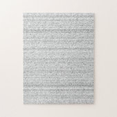 Weiße Geräusche. Schwarzweiss-Snowy-Korn Puzzle (Vertikal)