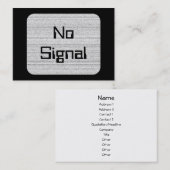 Weiße Geräusche. Schwarzweiss-Snowy-Korn Visitenkarte (Vorne/Hinten)