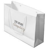 Weiße Geschenktüte (Vorderseite Schrägansicht)