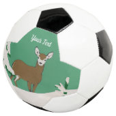 Weiße Gesichtshaut Weibliche Braunen Hirschbaum Sc Fußball (Dreiviertel)