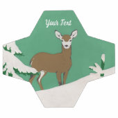 Weiße Gesichtshaut Weibliche Braunen Hirschbaum Sc Fußball (Flach)