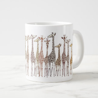 Weiße Giraffen Jumbo-Tasse