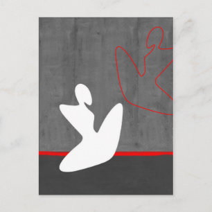 Weiße Girl Postkarte