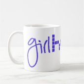 Weiße Girlhack 15oz Tasse (Links)