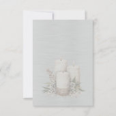 Weiße Glänzende Elegante Funkelnde Rahmen  RSVP Karte (Rückseite)