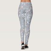 Weiße Glitter-Party Leggings (Rückseite)