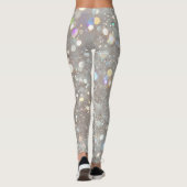Weiße Glitter-Party Leggings (Rückseite)