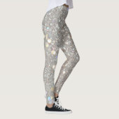 Weiße Glitter-Party Leggings (Rechts)