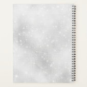 Weiße Glitzerfunken Planer (Rückseite)