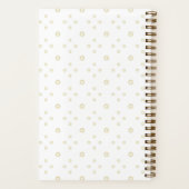 Weiße | Golden Zinnia Sun Notizblock (Rückseite)