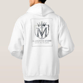 Weiße & Goldene Design-Kollektion Hoodie