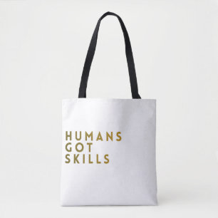 Weiße/Goldene Menschen haben Fähigkeiten Tasche