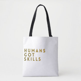 Weiße/Goldene Menschen haben Fähigkeiten Tasche